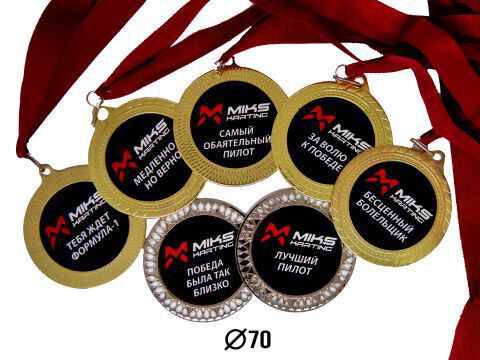 Медаль с текстом